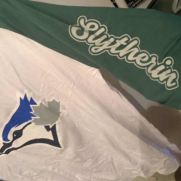 Toronto Blue Jays House Slytherin Harry Potter Rare green SGA Mid Sleeve SZ XL - Picture 2 of 6